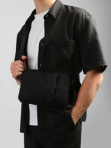 Cross Body Tas Etrier Zwart impulsion EIMP710M-vue-porte