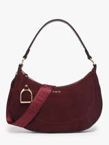 Schoudertas Altesse Suede Leder Etrier Rood altesse suede EASU017M
