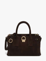 Sac Port� Main S Equestre Croco Cuir Etrier Marron equestre croco EEQC142S