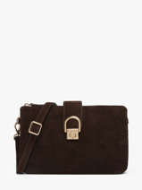 Cross Body Tas Equestre Croco Equestre Croco Etrier Bruin equestre croco EEQC0143
