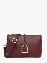 Sac Bandouli�re Torsade Cuir Etrier Rouge torsade ETOS0142
