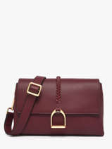 Cross Body Tas M Torsade Leder Etrier Rood torsade ETOS169M