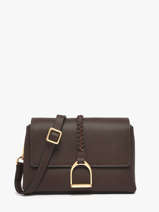 Sac Bandouli�re S Torsade Cuir Etrier Marron torsade ETOS169S