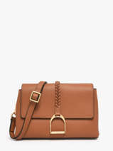 Sac Bandouli�re S Torsade Cuir Etrier Marron torsade ETOS169S