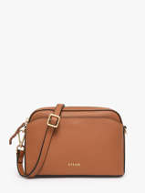 Sac Bandouli�re Torsade Cuir Etrier Marron torsade ETOS227S