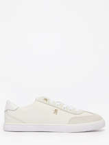 Sneakers Uit Leder Tommy hilfiger Wit women 9391YBL