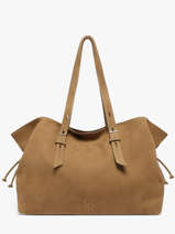Schoudertas A4 Formaat Cavalier Nubuck Leder Etrier Bruin cavalier nubuck ECAN215L
