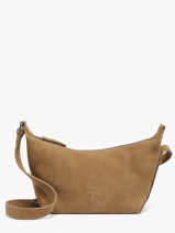 Sac Bandouli�re Cavalier Nubuck Cuir Etrier Marron cavalier nubuck ECAN228M