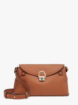 Cross Body Tas Equestre Leder Etrier Bruin equestre EEQT212M