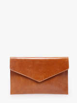Pochette De Soir�e L Paddock Cuir Etrier Marron paddock EPAD075L