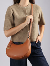 Sac Bandouli�re Torsade Cuir Etrier Marron torsade ETOS167M-vue-porte