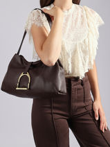 Sac Port� �paule S Etalon Cuir Etrier Marron etalon EETA197S-vue-porte