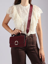 Cross Body Tas S Altesse Suede Etrier Violet altesse suede EASU048S-vue-porte