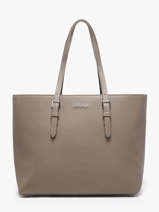 Handtas Saffiano Polyurethaan David jones Grijs saffiano 5