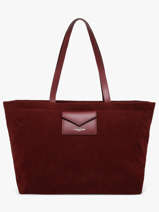 Sac Port� �paule Suedine Kba Polyester Lancaster Rouge suedine kba 63