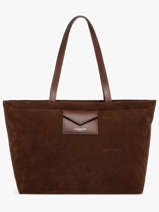 Sac Port� �paule Suedine Kba Polyester Lancaster Marron suedine kba 63
