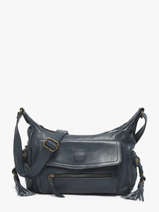 Cross Body Tas Cow Leder Basilic pepper Blauw cow BCOW91