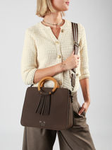 Sac � Main M Camomille Woomen Marron camomille WCAO1M-vue-porte