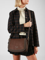Cross Body Tas Ellebore Woomen Bruin ellebore WHEB04-vue-porte