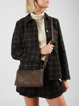Sac Bandouli�re Neflier Patchwork Woomen Marron neflier patchwork WNET45-vue-porte
