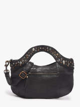 Sac Bandouli�re Brooklyn Cuir Basilic pepper Noir brooklyn BBRO02