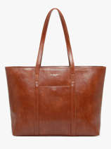Sac Port� �paule Shinny Flora & co Marron shinny F9980