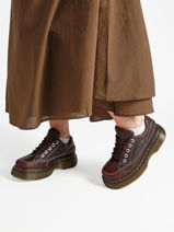 Sneakers Met Platformzool Uit Leder Dr martens Bruin women 41129200-vue-porte