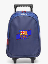 Rugzak Op Wieltjes 1 Compartiment Fc barcelone Blauw barca 25BF204R