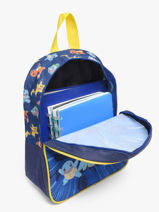 Sac � Dos 1 Compartiment Pokemon Bleu pokemon & friends 26FK201S-vue-porte