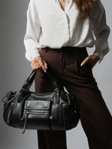 Schoudertas Icone Leder Gerard darel Zwart icone DES30410-vue-porte