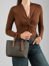 Cross Body Tas Quinn Michael kors Bruin quinn S6GQNC0L-vue-porte