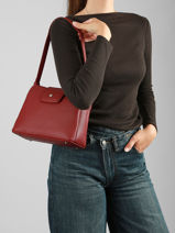 Sac Port� �paule Maya Hexagona Rouge maya 2120205-vue-porte