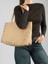 Sac Port� �paule A4 Eyelet Torrow Beige eyelet TEYE01-vue-porte