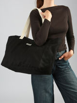 Sac Port� �paule Best Seller Coton Hindbag Noir best seller CLAUDE-vue-porte