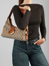 Sac Port� �paule Camden Polyester Guess Marron camden JJ930818-vue-porte