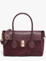 Sac Port� �paule Velvet Caviar Cuir Milano Violet velvet caviar VC26061