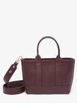 Sac Port� Main Caviar Cuir Milano Violet caviar CA26066