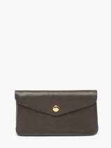 Portemonnee Caviar Leder Milano Bruin caviar CA23113O