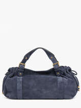 Sac Port� �paule Folk Cuir Gerard darel Bleu folk DES01407