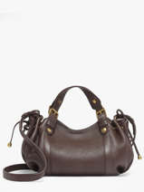 Sac Bandouli�re Icone Cuir Gerard darel Marron icone DES73440