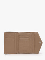Porte-monnaie Foulonne Cuir Lancaster Beige foulonne pm 29-vue-porte