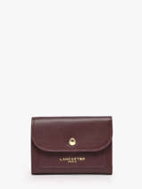 Porte-monnaie Sierra Cuir Lancaster Marron sierra pm 14