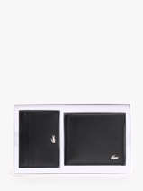 Portefeuille Leder Lacoste Zwart fg NH2505FG