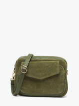 Sac Bandouli�re Velvet Caviar Cuir Milano Vert velvet caviar VC25067