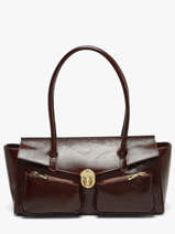 Baguette Shiny Sauvage Cuir Milano Marron shiny sauvage SS26063