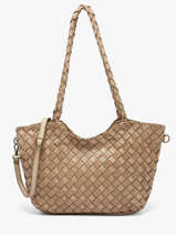 Schoudertas Dewashed Leder Milano Beige dewashed DE26062