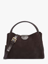 Sac Port� Main Suede Ida Cuir Lancaster Marron suede ida 101