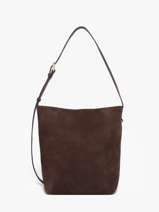 Cross Body Tas Suede Leder Lancaster Bruin suede 56