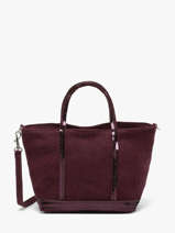Cross Body Tas Baby Cabas Linnen Vanessa bruno Violet cabas lin 31V40410