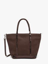 Cross Body Tas Cabas Cuir Leder Vanessa bruno Bruin cabas cuir 8V40435